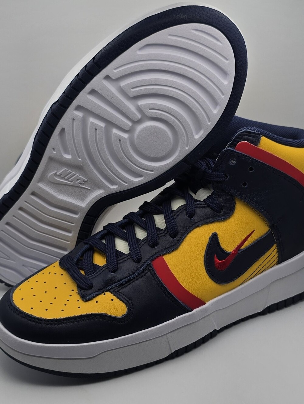 Nike Dunk High Up Varsity Maize Michigan Navy DH3718 701 Womens Size 9.5 - Picture 5 of 8